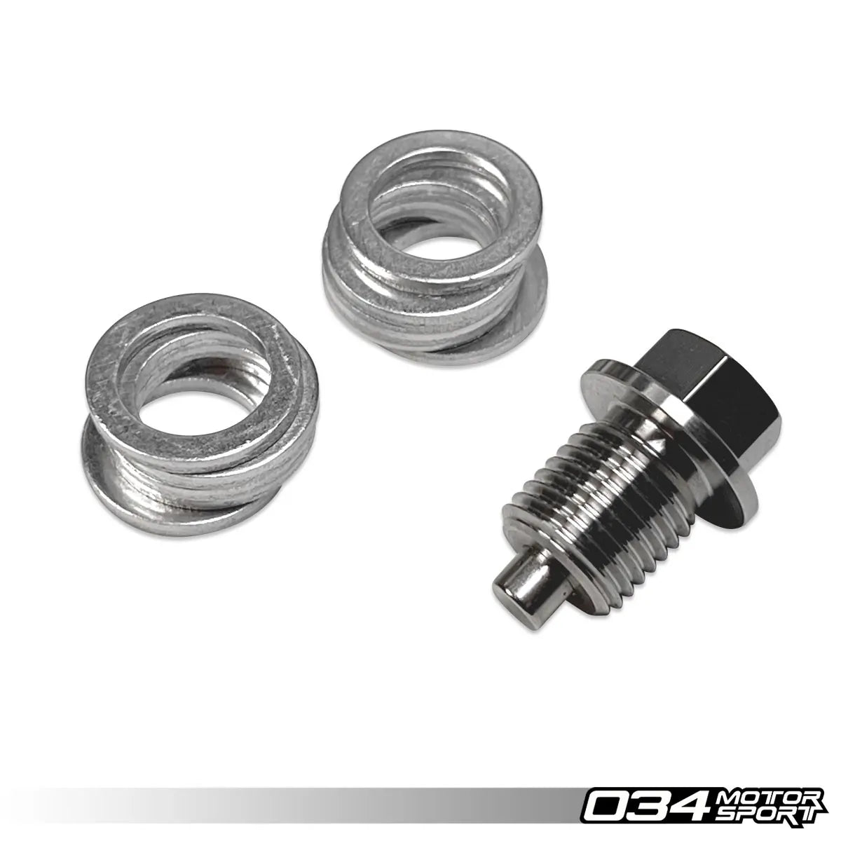 034 Motorsport Billet Magnetic Oil Drain Plug Kit, Audi & VW with Metal Oil Pan Gasket